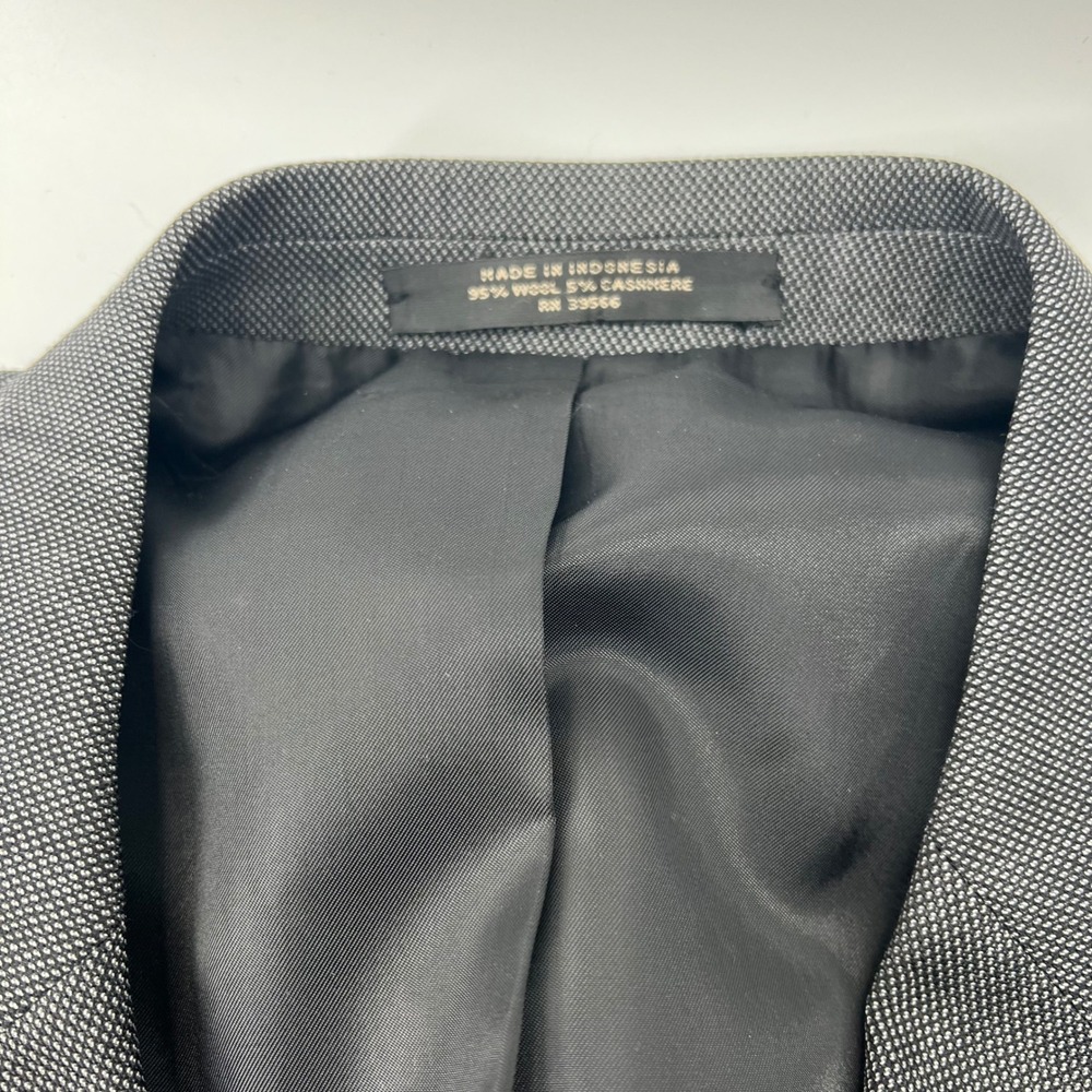 Petrocelli Mens Gray Wool Cashmere Blend Blazer Jacket Size‎ 44R Business Career - Picture 4 of 11